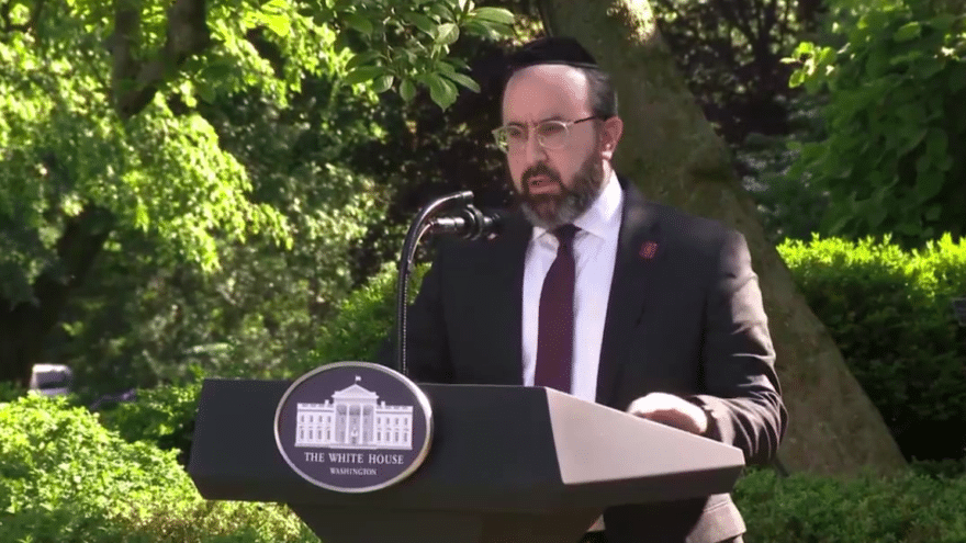 Agudath Israel rabbi offers inspiration at White House National Prayer Service